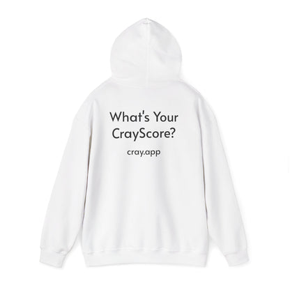 Cray Unisex Hoodie (tagline) - White - Red Flag Fox