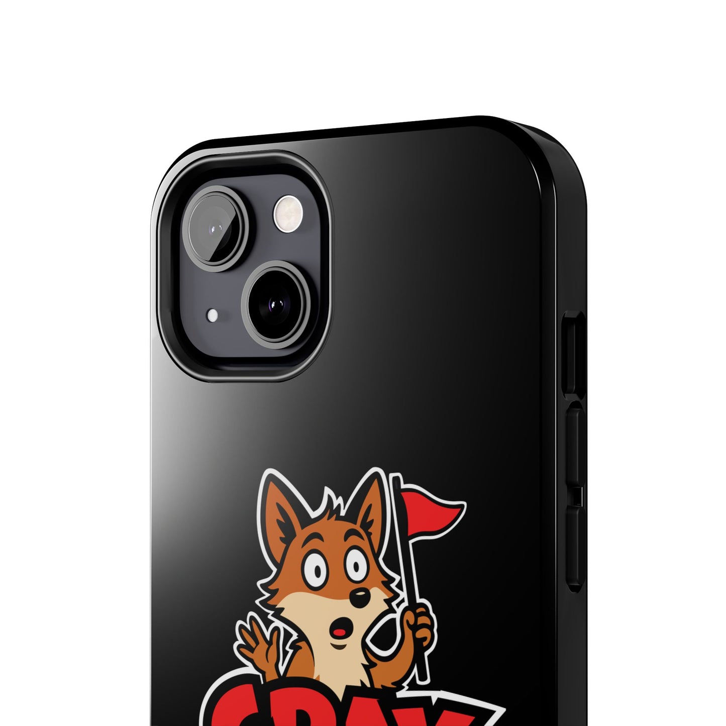 Cray Phone Case - Black - Red Flag Fox