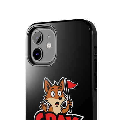 Cray Phone Case - Black - Red Flag Fox