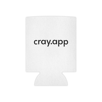 Can Cooler — 'CRAY: Vibes Lie. Patterns Don't.' Cute Fox Can Koozie (cray.app)
