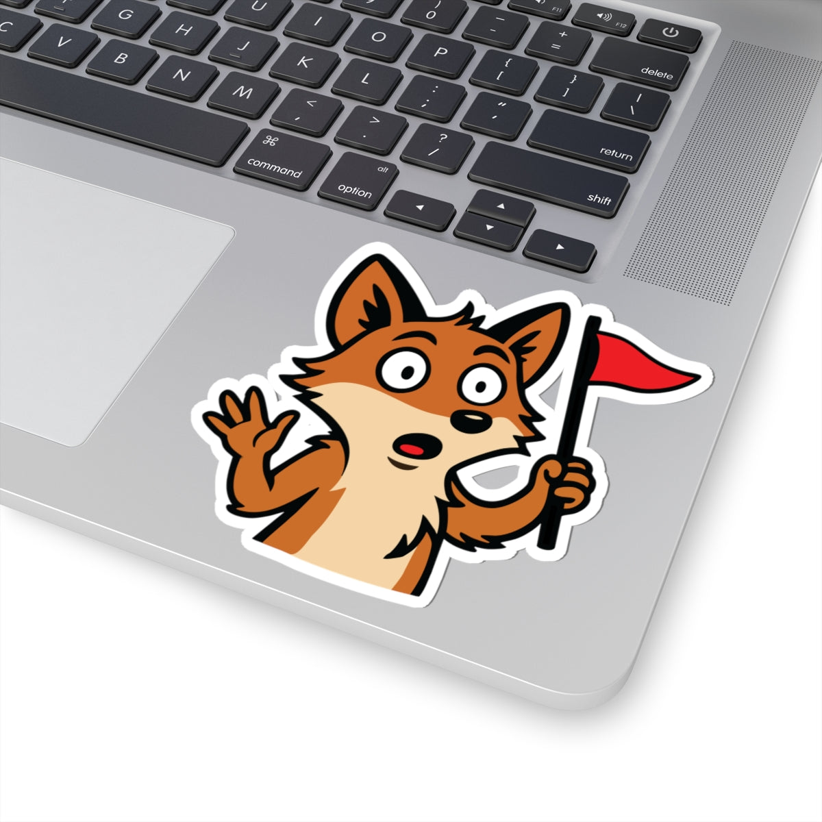 Cray Fox Mascot Sticker